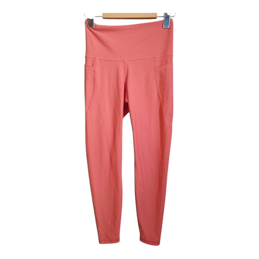 Old Navy Orange Leggings with High Waist and Full Length